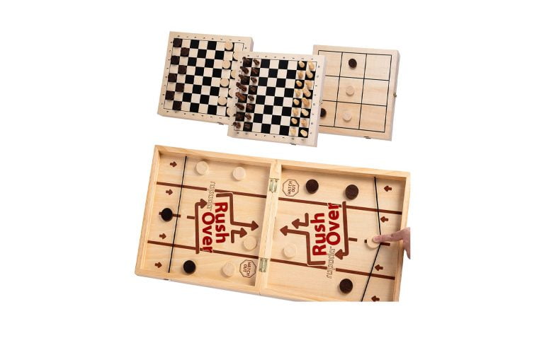 4-in-1 Wooden Game Board